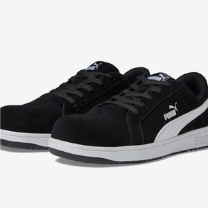 Puma Women Black Sneakers iconic safety low EH Composite Top slip resistant
